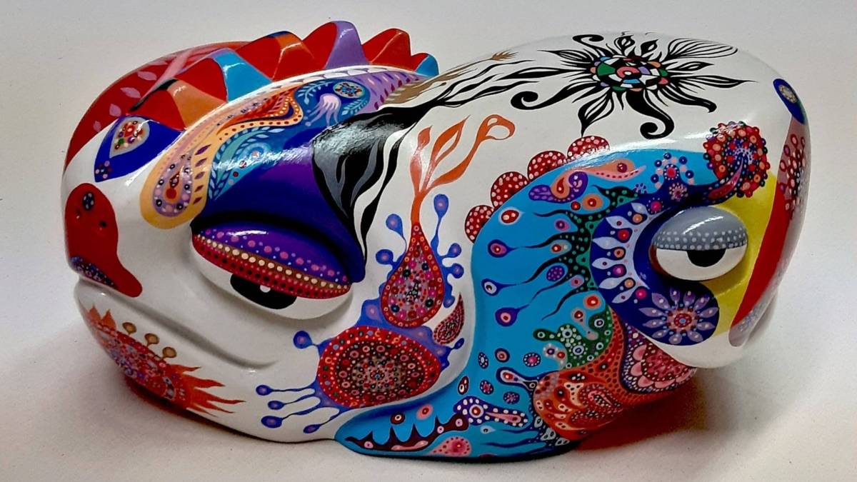 藝術家「愚魚」老師立體雕塑作品 龍魚
