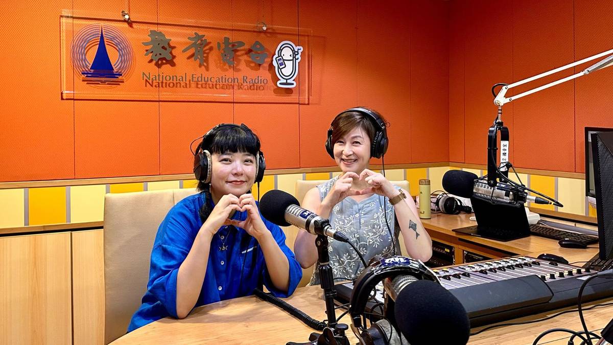 陳繪彌導演與鄒熹學姐。