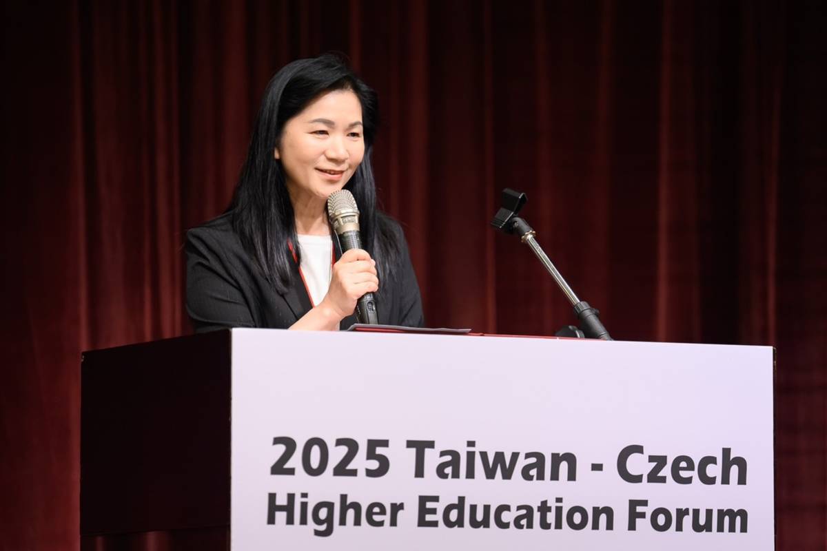 教育部國際司李毓娟司長於「2025 臺灣-捷克高等教育論壇」開幕式致詞
