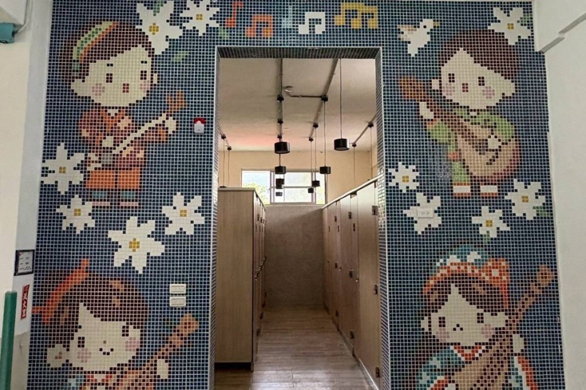 老舊廁所整建後美化(教育處提供)