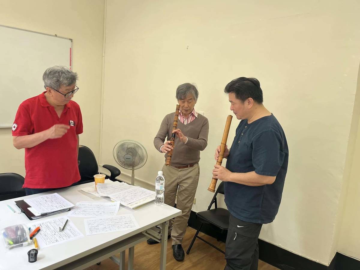 邀請日本尺八大師福田輝久到台灣交流。
