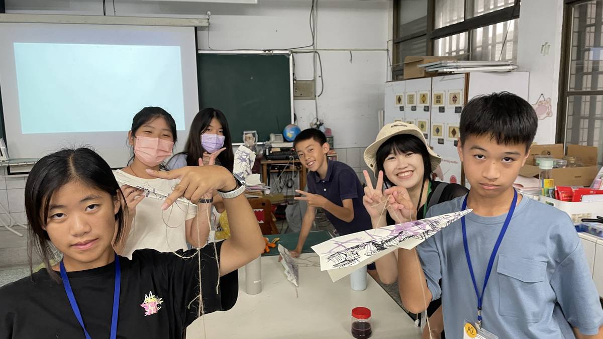 北藝大攜手寶桑國中推美術營玩出新視野(照片由北藝大團隊提供)