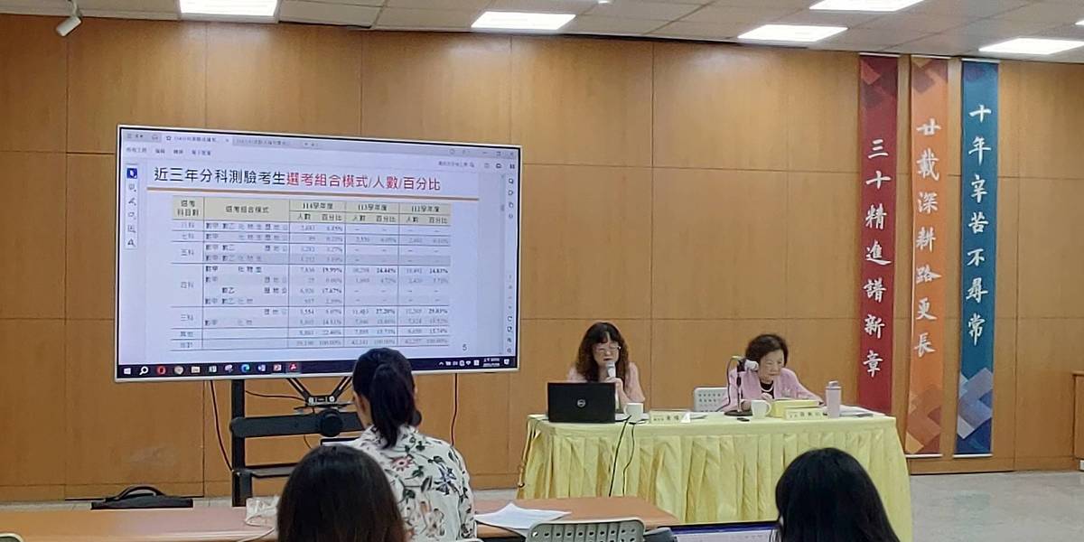 大考中心舉行114學年度分科測驗各科成績相關資料說明會