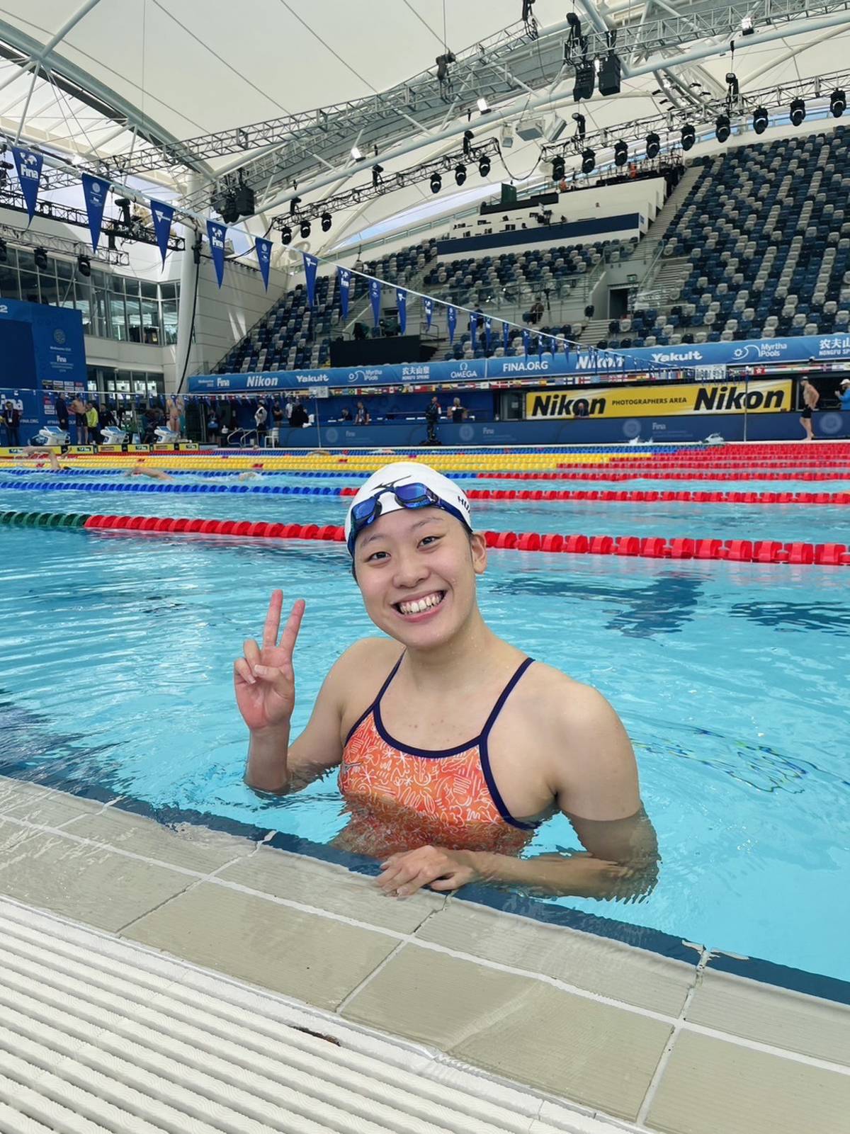2025年世界運動會由女子水中運動蹼泳選手黃渼茜擔任開幕式掌旗官。