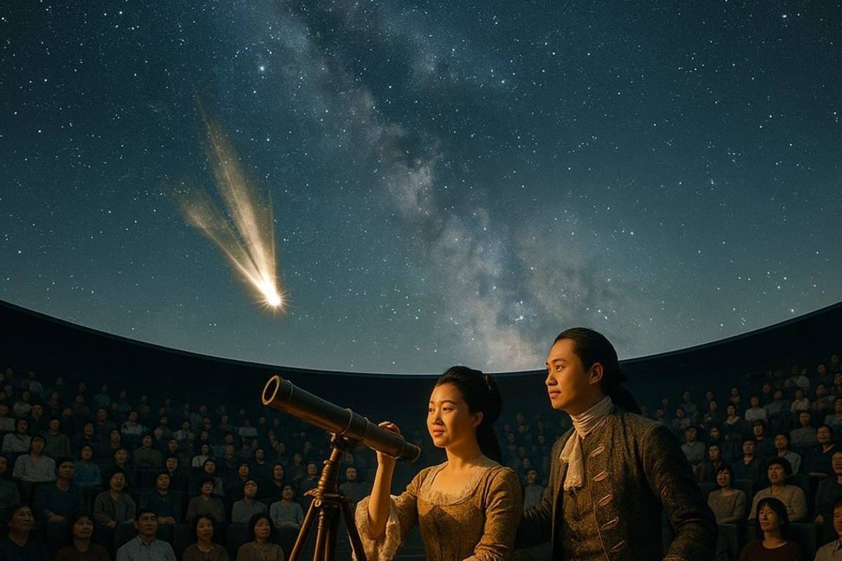 臺北天文館8月9日晚上7點在宇宙劇場的球幕星空下，推出星空劇《今晚，說個星星的故事》