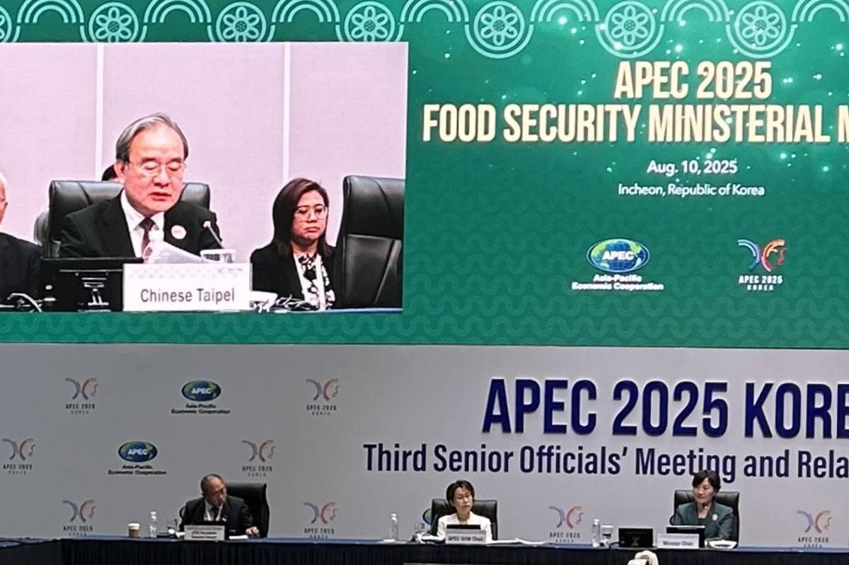 農業部胡忠一次長赴韓國仁川出席2025 APEC 第10屆糧食安全部長會議，說明我國農業糧食安全政策
