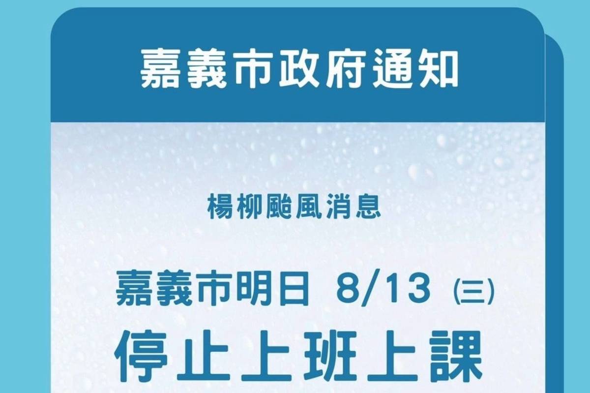 平均風力及陣風達停班課標準 嘉市停止上班上課.jpg