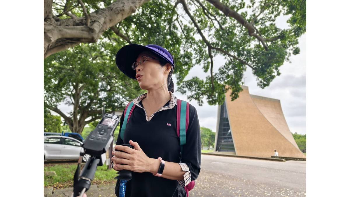 東海大學英文老師林靜美導覽東海大學