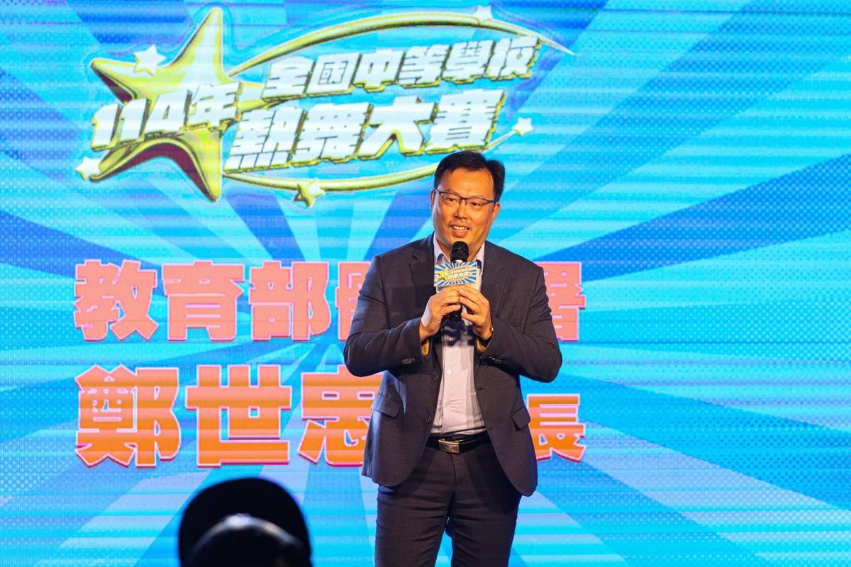 體育署鄭世忠署長出席114年全國中等學校熱舞大賽決賽記者會，期許選手們盡情享受比賽。