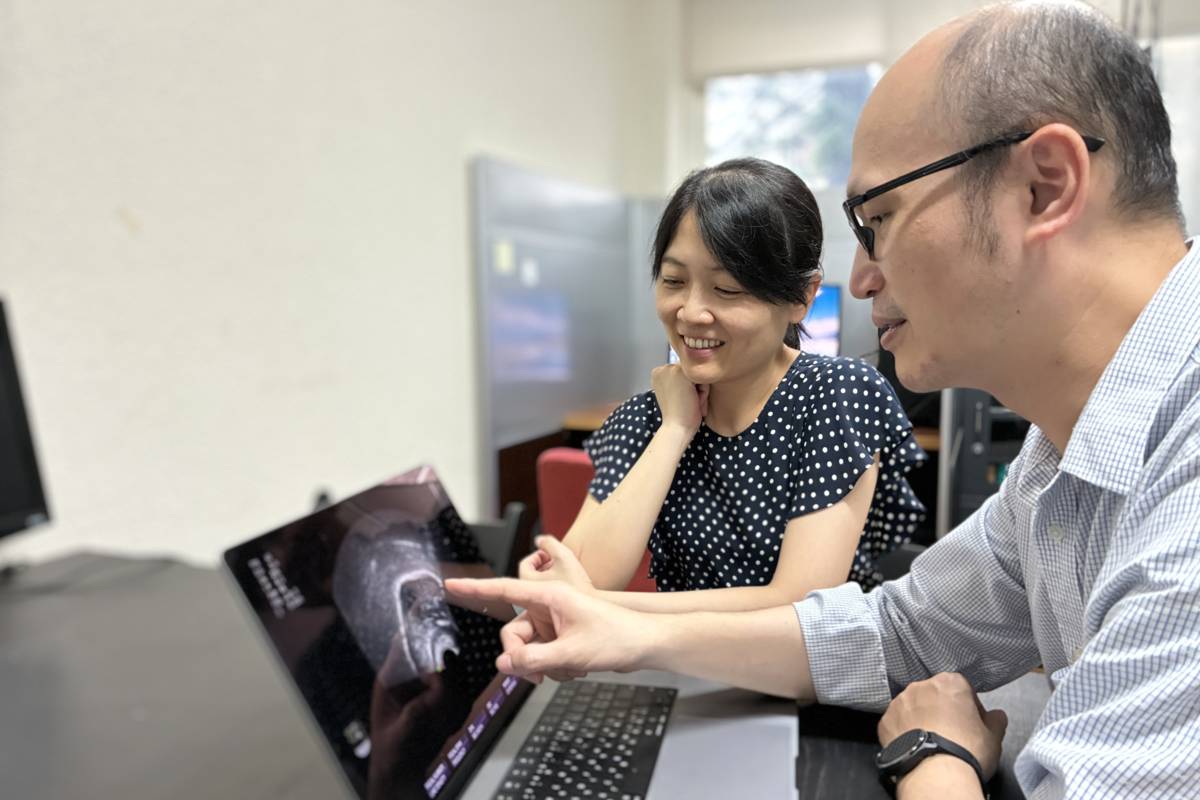 研究使用超音波技術、聲學以及聽覺感知實驗，觀察說話者在發「音」(ㄣ)、「英」(ㄥ)、「深」(ㄣ)、「生」(ㄥ)等字時的舌頭姿態。(陽明交大提供)