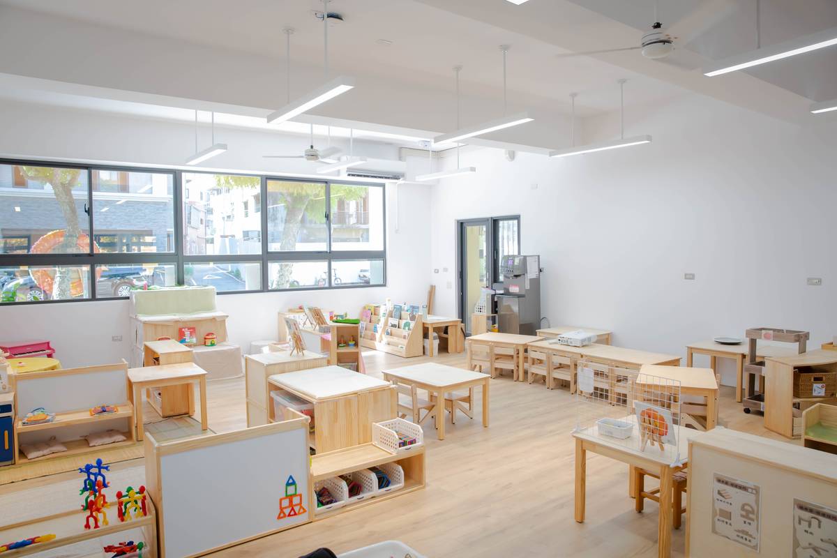 新竹國小附設幼兒園暨振興市民活動中心內部。（新竹市政府提供）