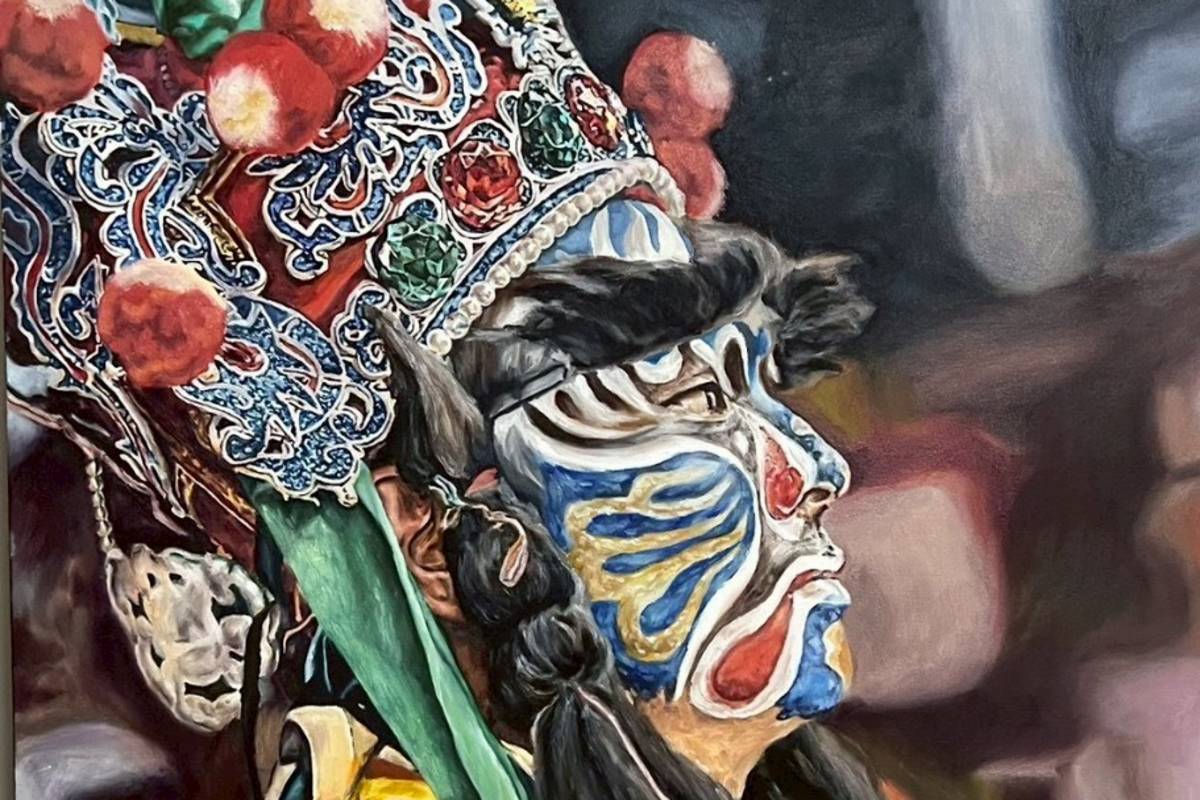 郭博士獎（西畫第三名），黃昱棋，作品名稱：臉譜.jpg