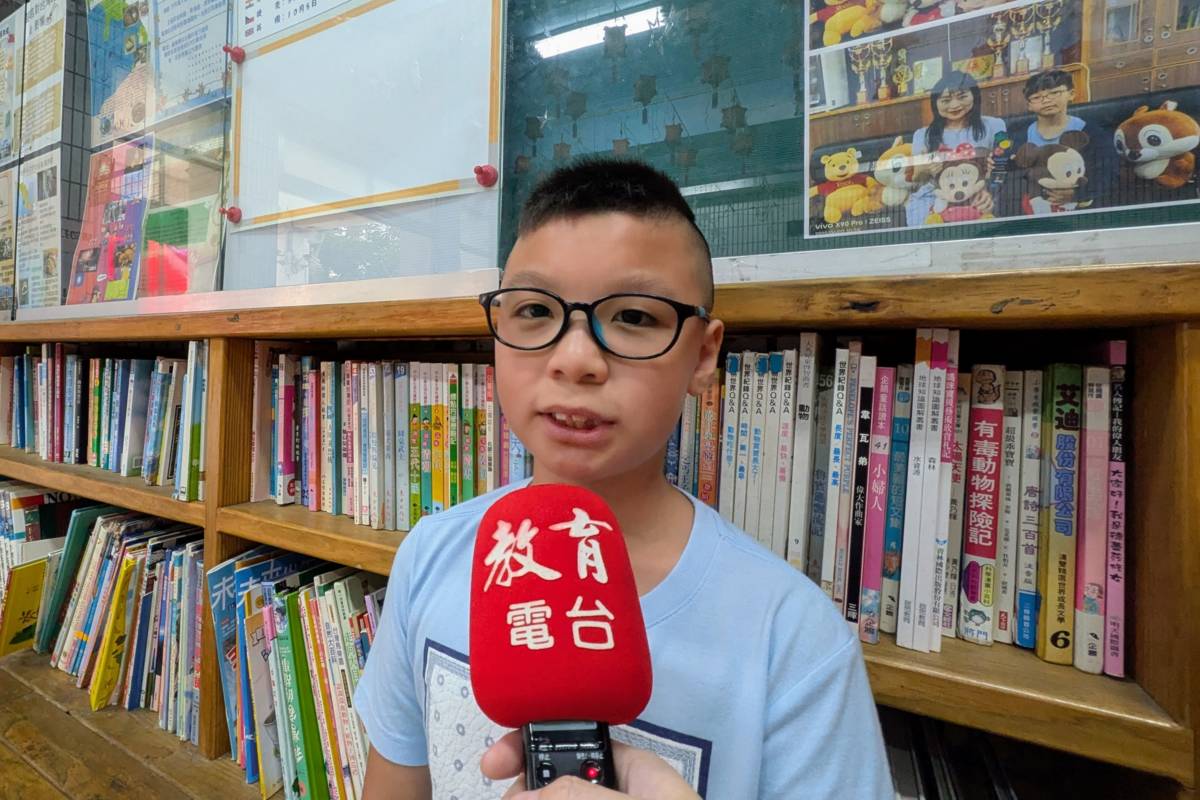學生黎旻叡期許自己在新學期的成績能更上一層樓