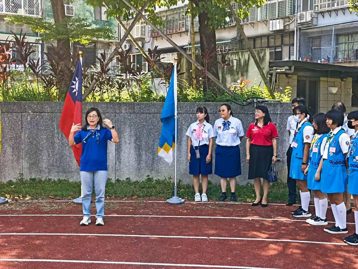 北市女童軍會理事長林奕華勉勵女童軍們透過多元活動培養創意與實踐能力(圖片來源:臺北市女童軍會)
