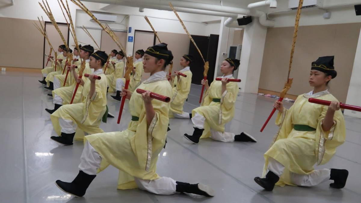 祭孔大典即將到來 彰藝學生勤練佾舞