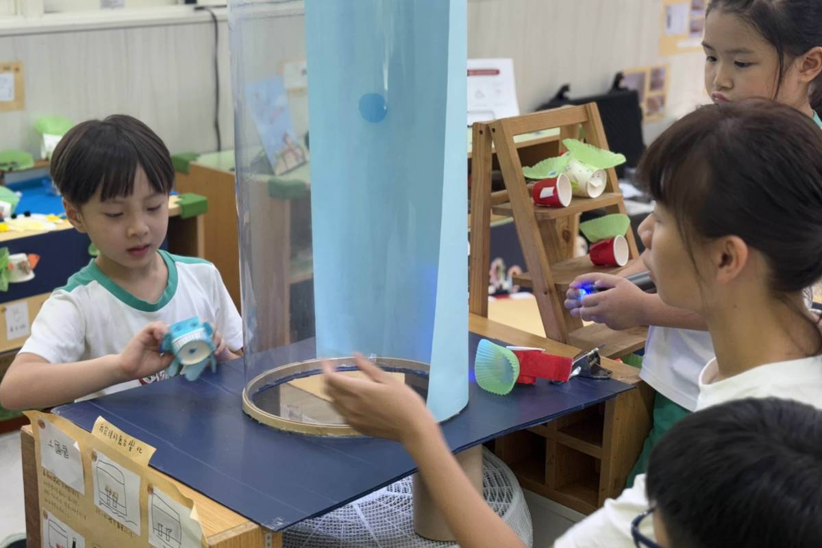 臺北市幼兒STEAM創思中心致力推動STEAM教育，幼生從動手實作中體驗科學魅力