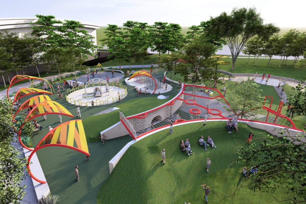 北市榮星花園公園整體更新，打造全齡共融的遊戲場和活動空間