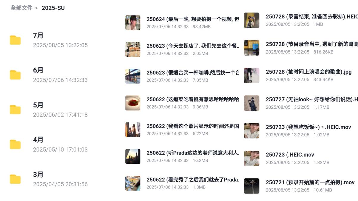 蘇新皓每月蒐集素材上傳雲端，與粉絲分享生活