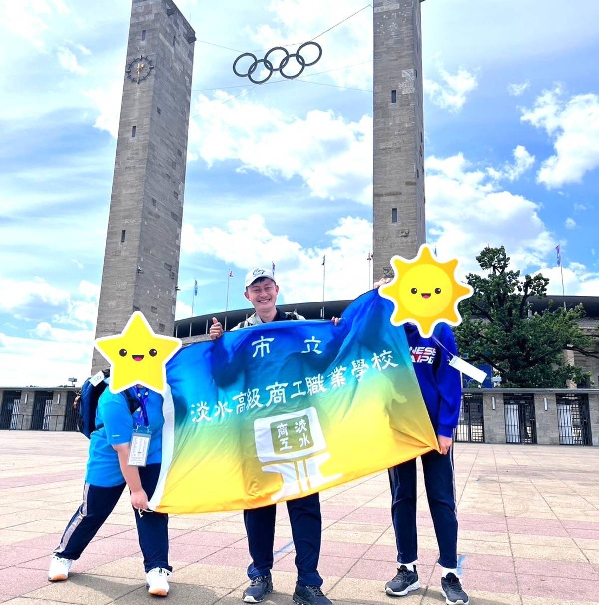 淡水商工王聖雄老師帶領學生站上奧運五環殿堂
