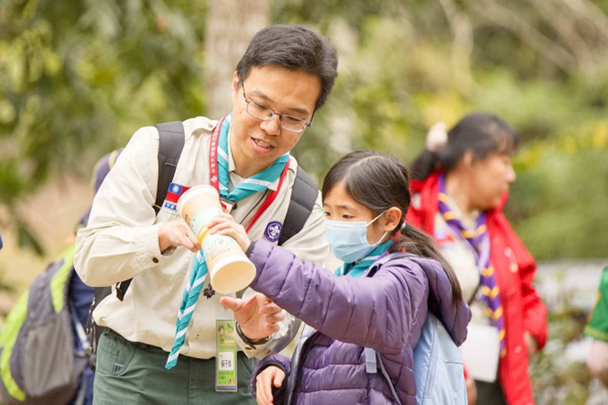 中市上安國小蘇子傑主任在童軍活動中看見孩子的成長