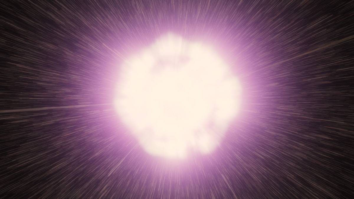 模擬圖顯示恆星被中等質量黑洞撕裂並吞噬，過程中釋放強烈X光，讓隱形的黑洞被天文學家捕捉到。（圖片來源：美國太空總署NASA）