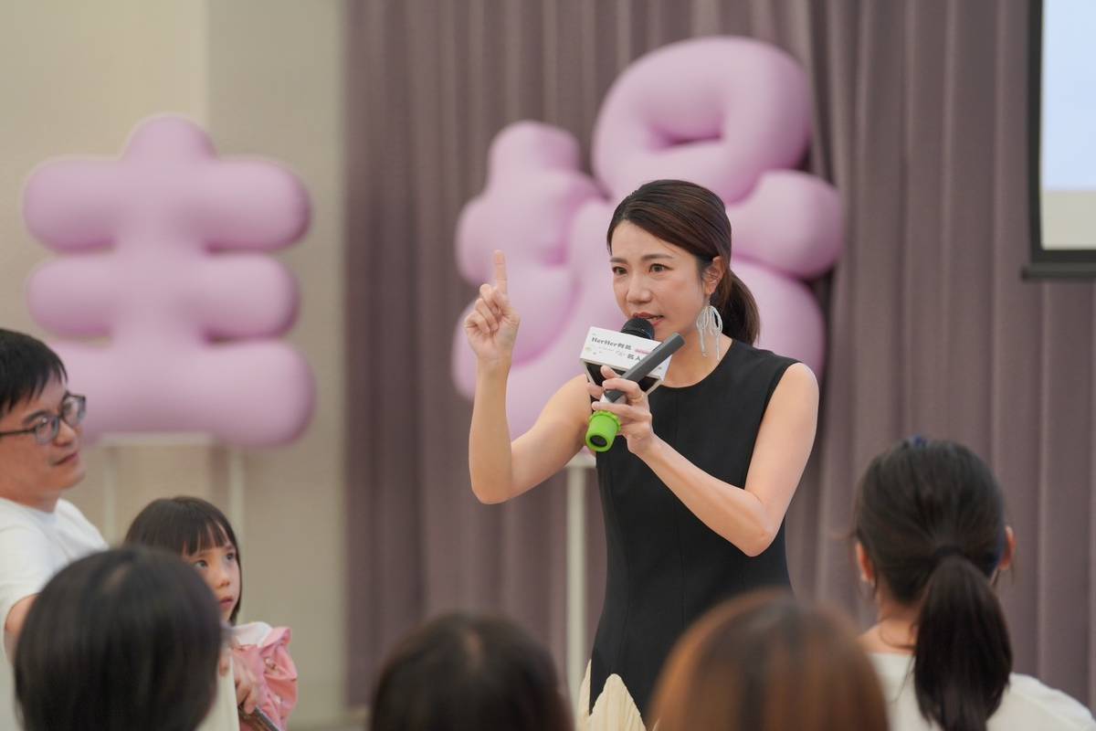 江宇婷老師帶領民眾走進她與伴侶16年共同創業的歷程，並分享如何在工作熱情與家庭角色間找到平衡。