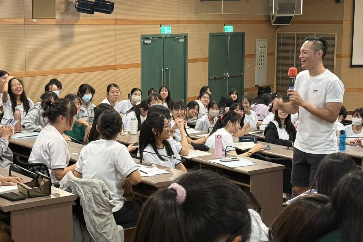 謝祐昀檢察官提醒學生遇到霸凌事件要蒐集相關證據並勇於求助