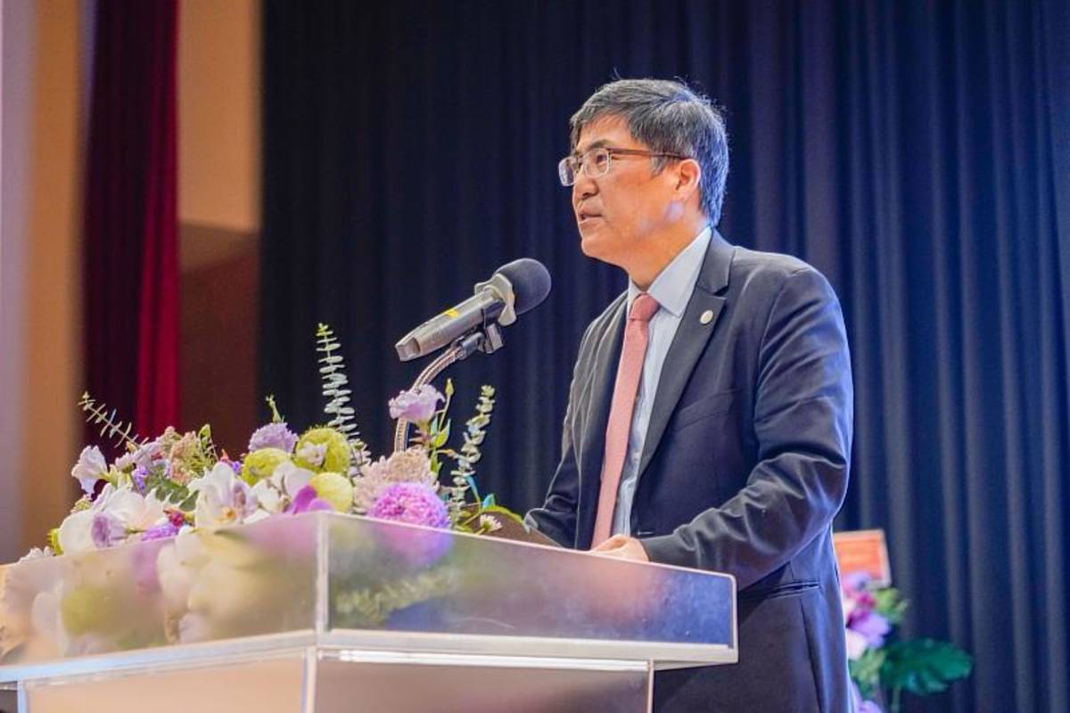 財團法人私立高雄醫學大學董事長陳建志致詞 (高醫大提供)