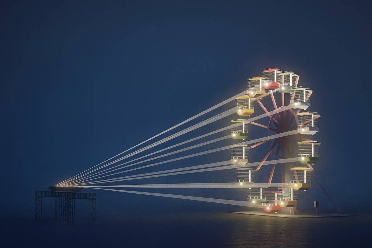 姚仲涵《光電獸_45－請支援收音》作品在白晝之夜展出