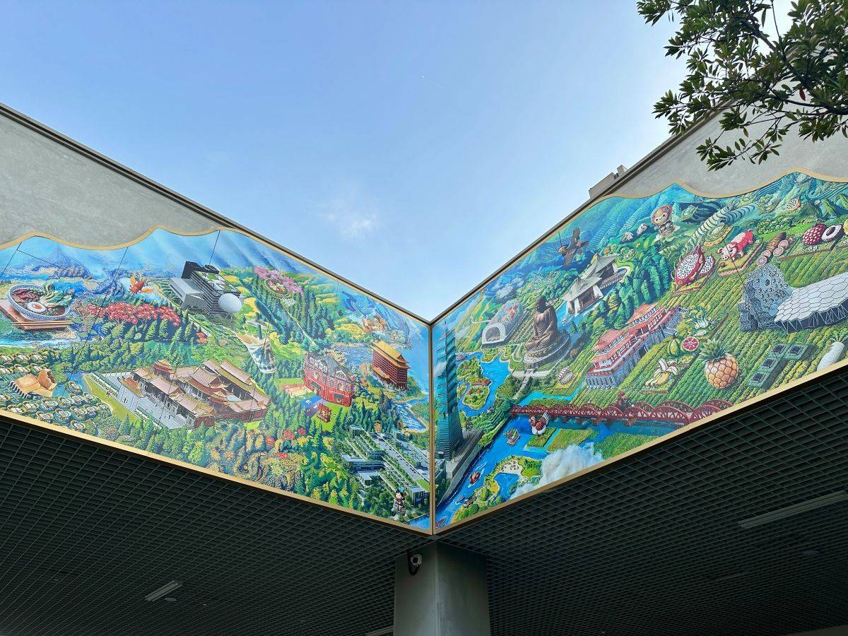 《城市印象》壁畫充滿奇幻氛圍與趣味性