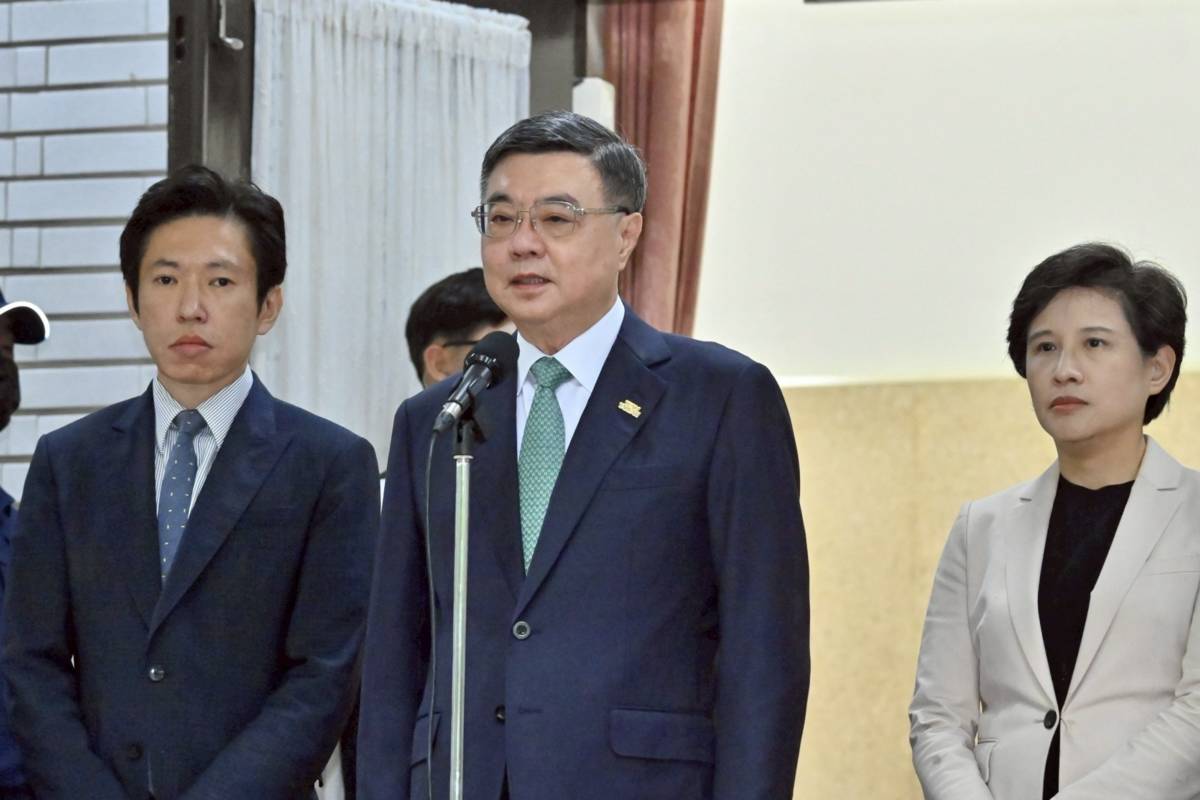 行政院院長卓榮泰接受媒體聯訪