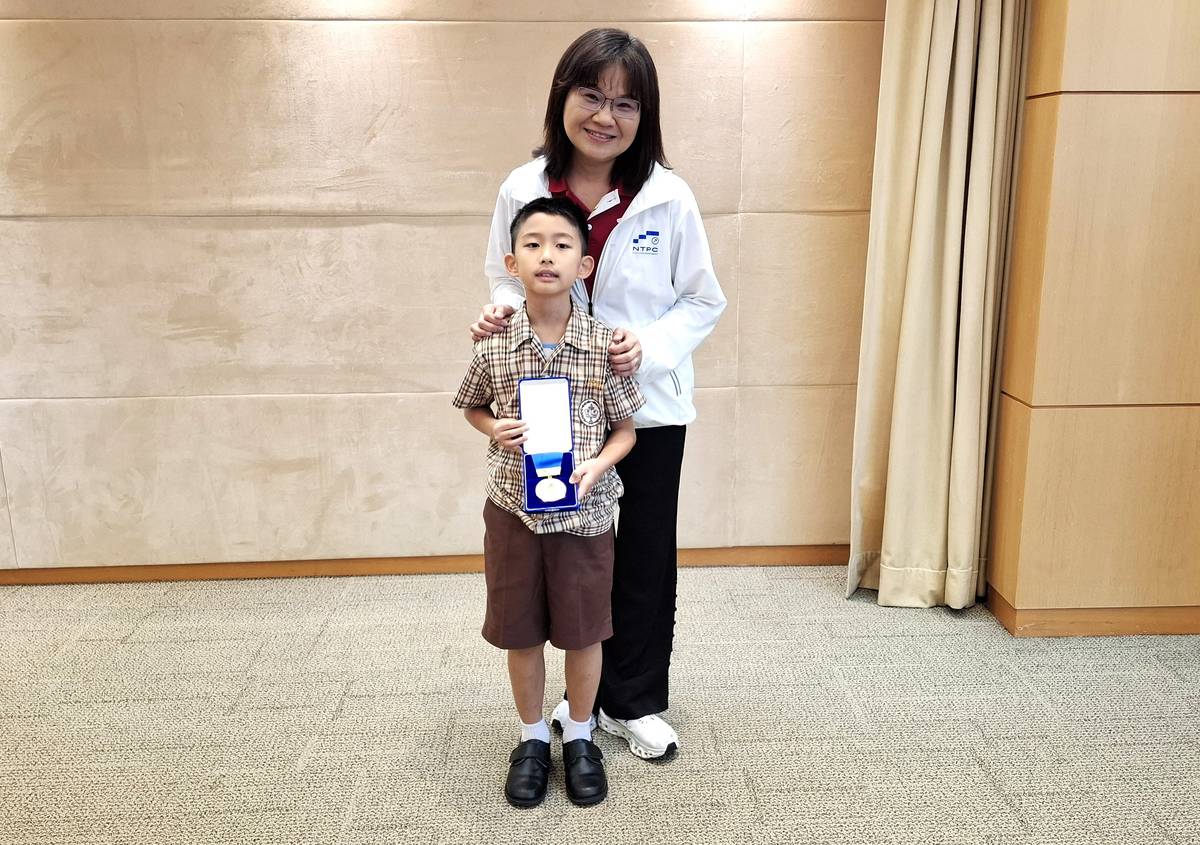 育才國小張呈澤以電扶梯防推擠系統奪金，運用影像辨識防範事故