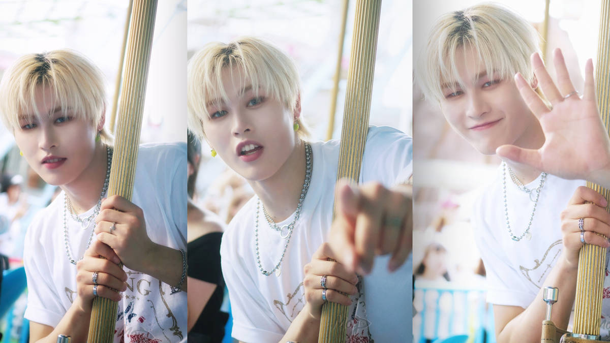 金魚與美祥共乘旋轉木馬