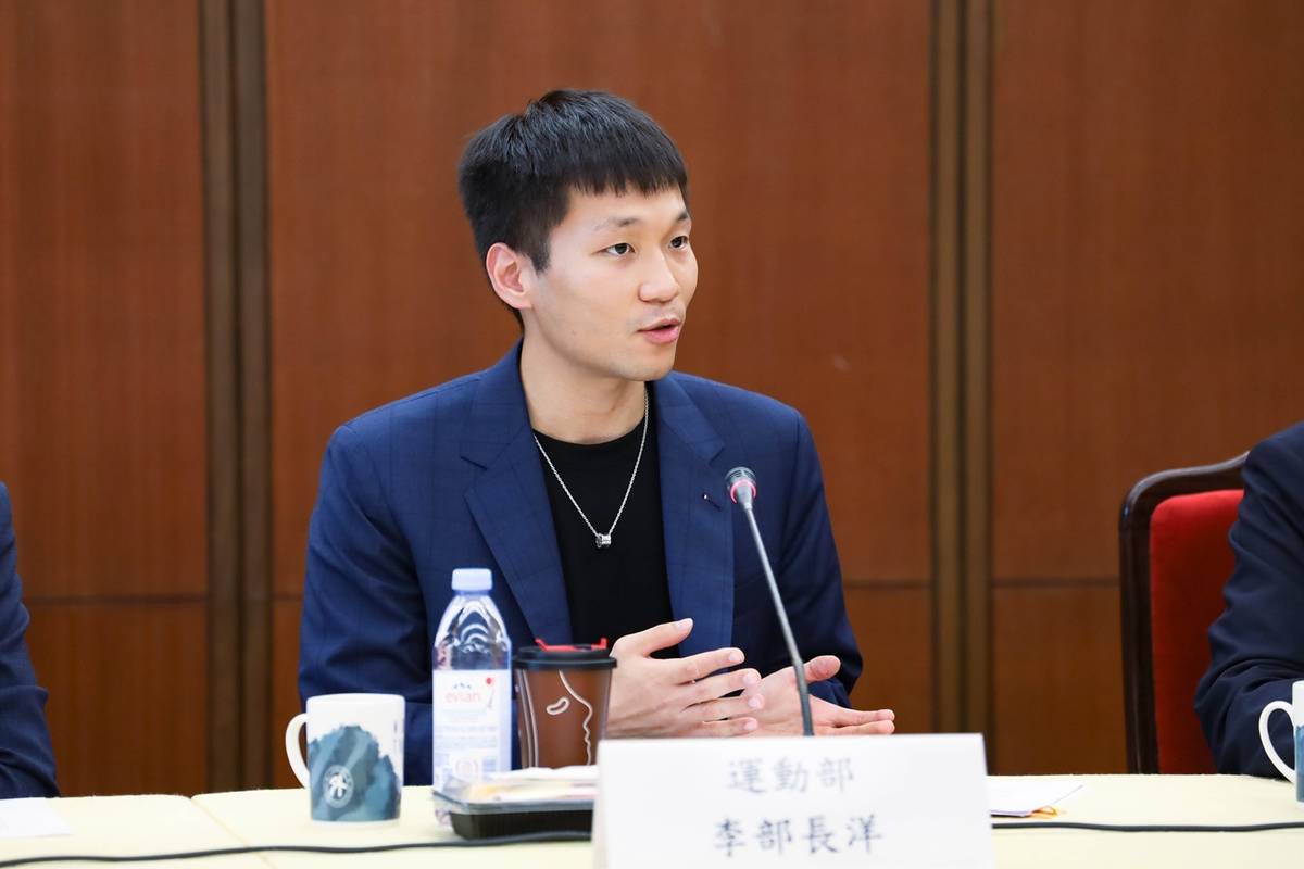 運動部李洋部長出席「外交、運動雙部長會議」。(運動部提供)