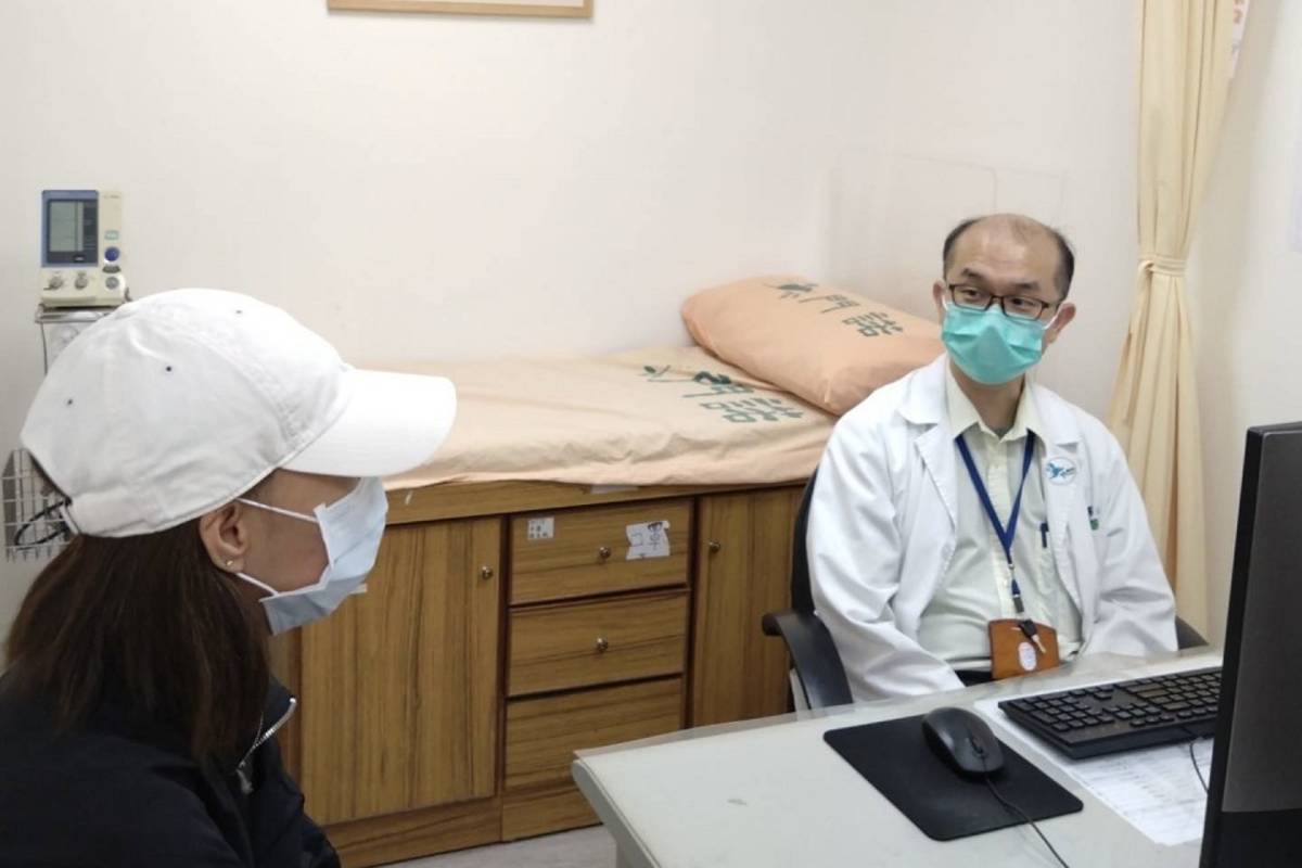 陳小姐感謝主治醫師林斈府與醫療團隊