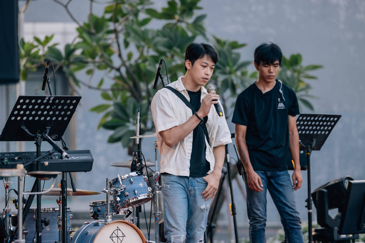 國訓家庭日 體操選手蕭佑然 參加歌唱大賽 (國訓中心提供)