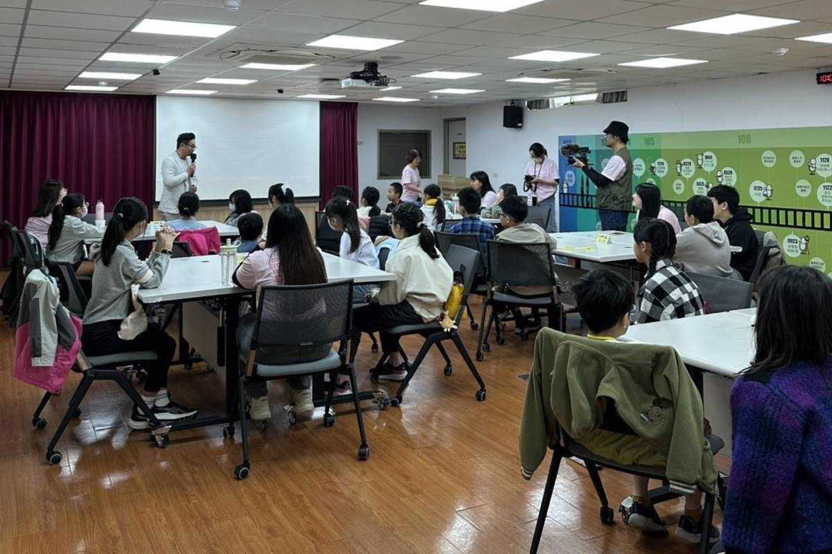 教育廣播電臺今天（22日）辦理臺灣台語兒童新聞主播體驗營。