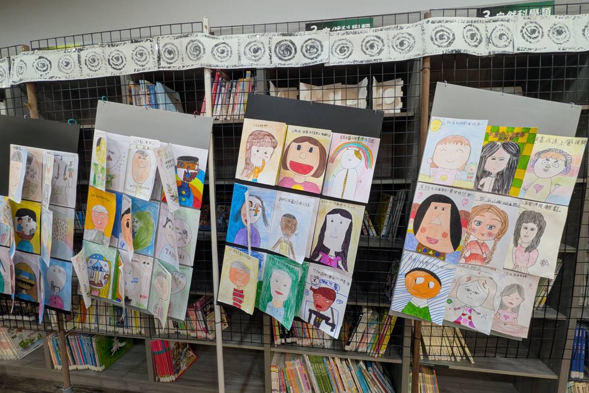 四年級學生打造「情緒壁畫」成果牆
