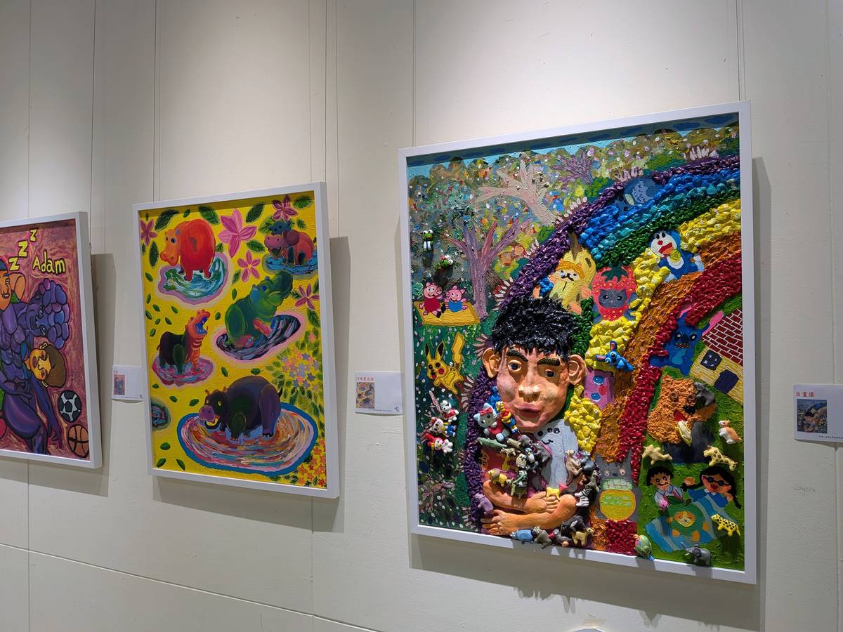 黃清棣畫作色彩繽紛