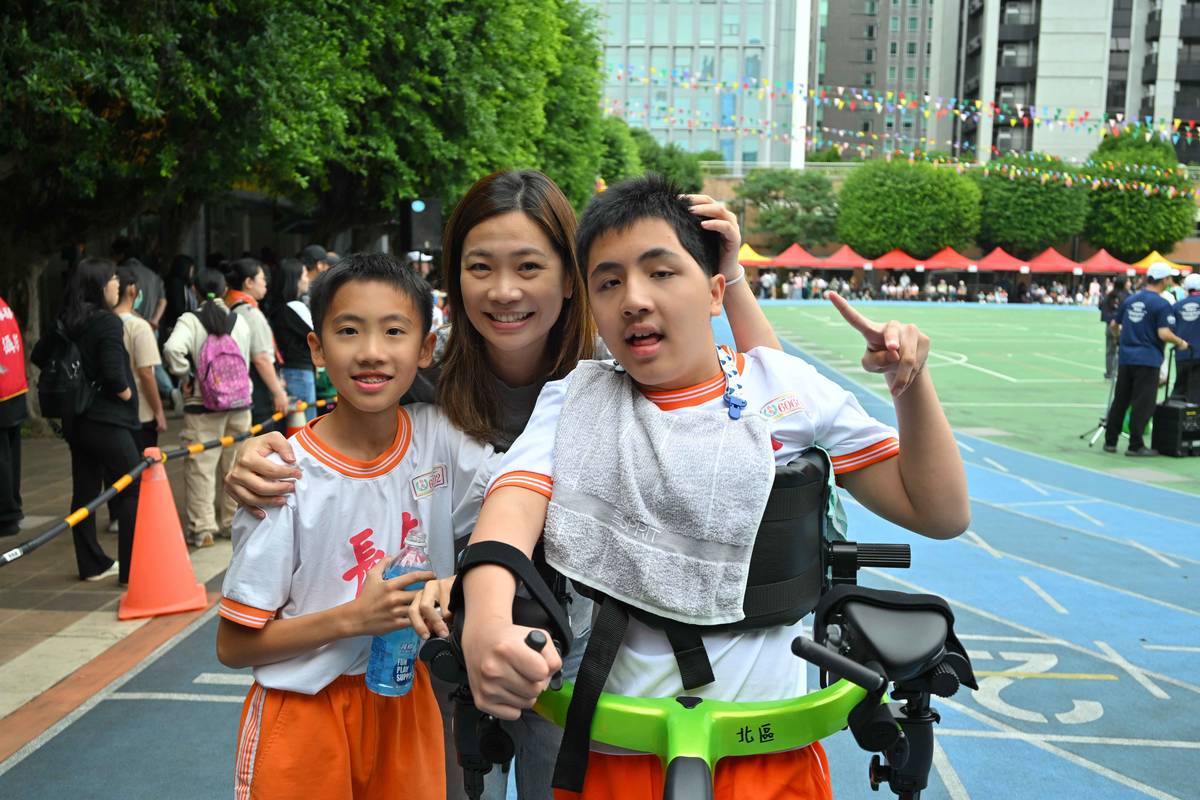 鄭同學展現生命的韌性