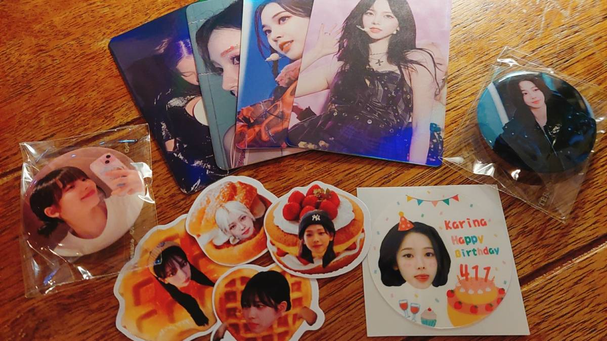 安安參與Karina非官方生日應援活動，獲得許多粉絲自製周邊