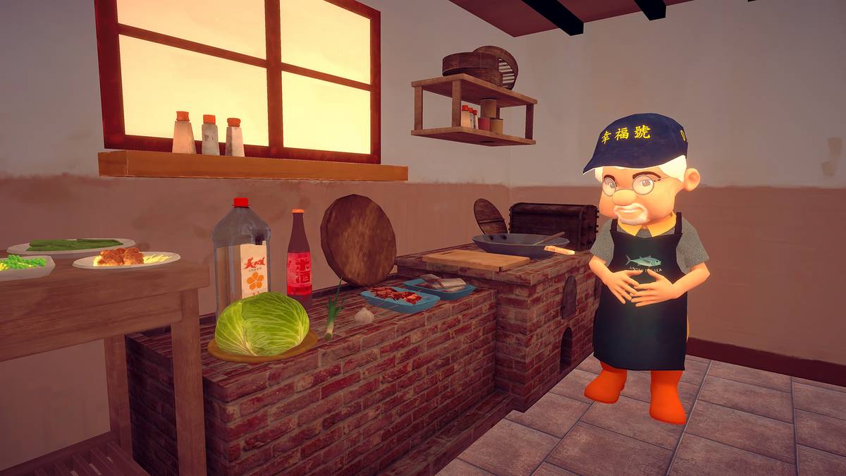 「親近海洋」本土語文VR沉浸式教材中的「廚房與餐桌」場景(照片提供:南港國小)