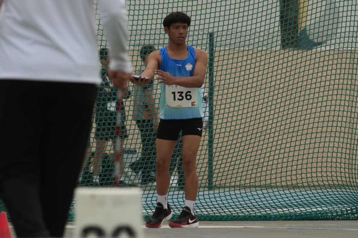 奇希在亞洲帕拉青年運動會的比賽畫面