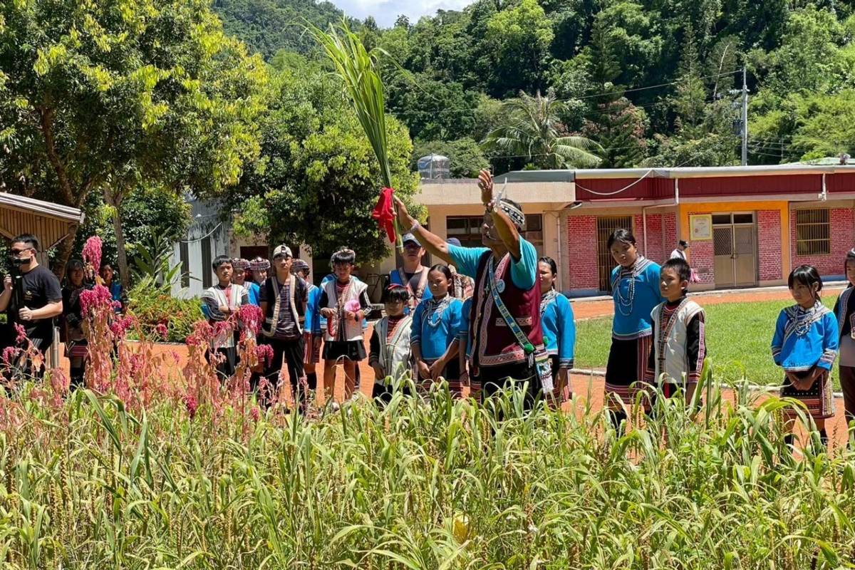 花蓮縣太平國小擴建小米園，讓小米課程有更豐富且多元的實地學習空間。(教育部提供)