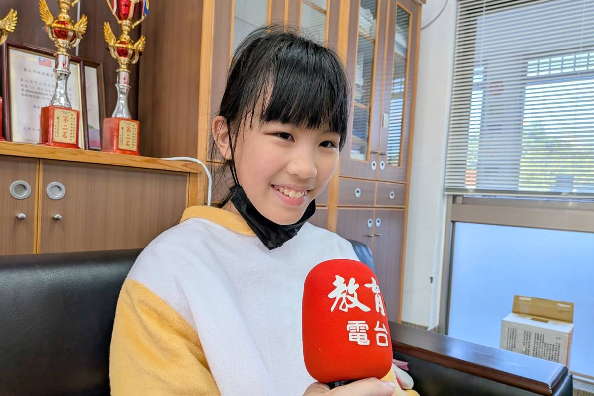 六年級學生劉思彤表示，雖然扮演麋鹿很悶熱，但活動很好玩
