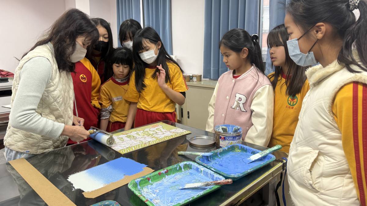 石岡國小版畫課