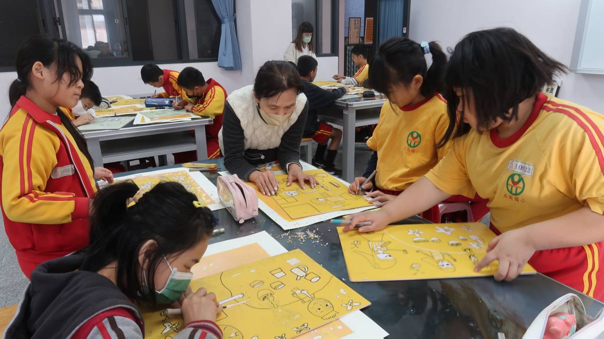 石岡國小版畫課