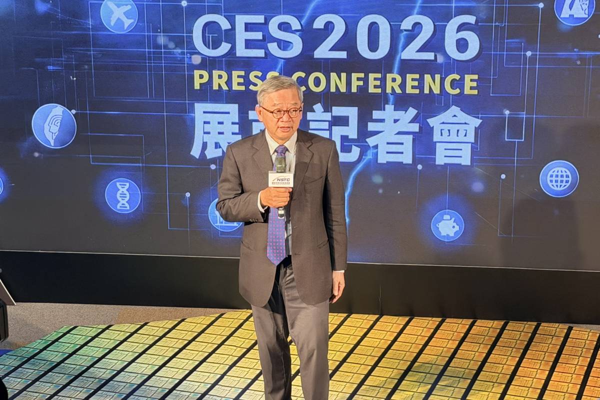 行政院政務委員兼國科會主委吳誠文指出，臺灣將從供應鏈走向系統與應用服務，透過CES 2026向國際展現AI創新能量與產業整合實力。(記者蘇瑞雯拍攝)