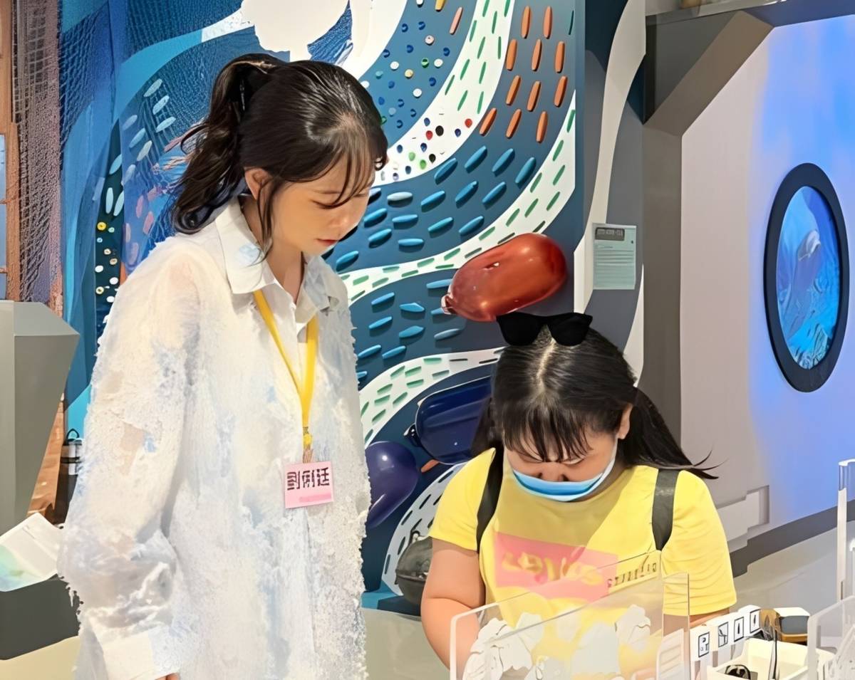 劉俐廷在國立故宮博物院與民眾互動活動.