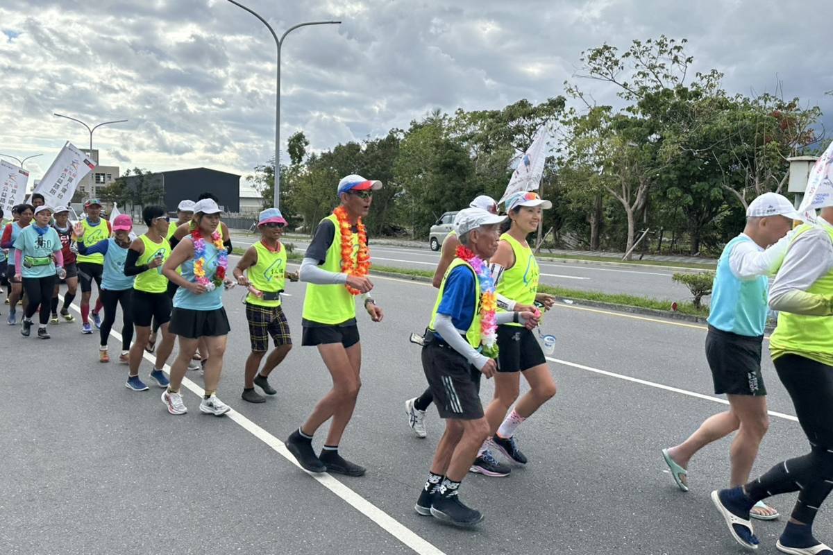 盲人環臺公益路跑活動現場